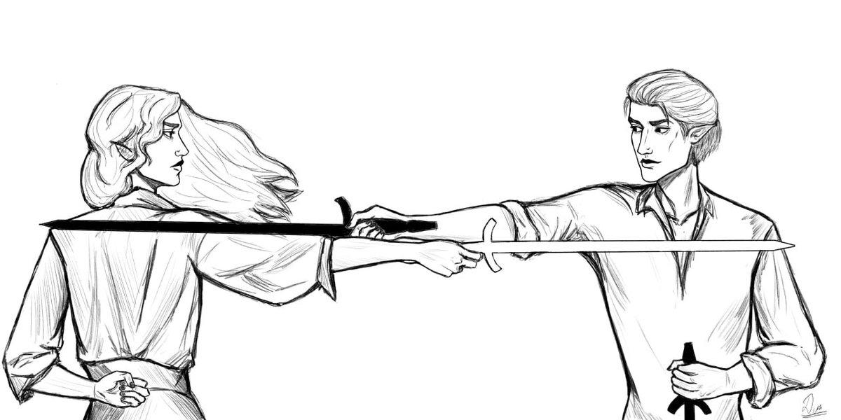 Тренировка... или уже нет?

Это к неделе Тамлина, не нарисовать их в то время, когда они еще были друзьями – кощунство
#Тамсанд