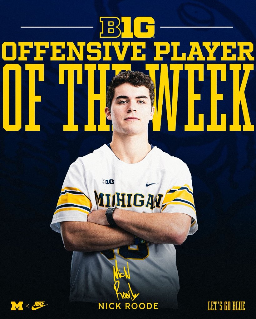 Michigan Men's Lacrosse tweet media