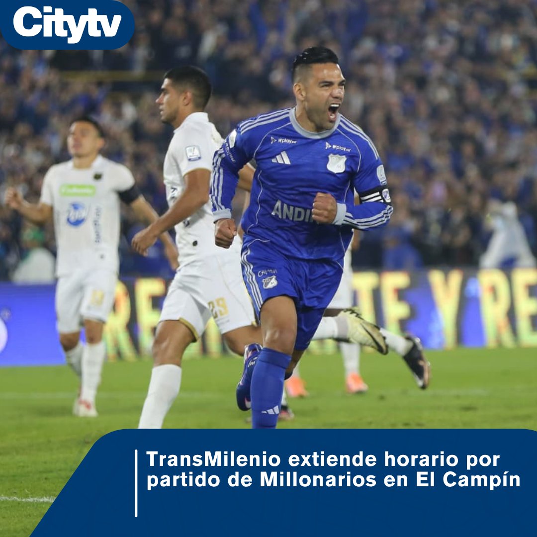 Citytv's tweet image. #Noticias | ⚽️ El sistema operará hasta las 11:45 p. m. este 15 de abril por el encuentro entre Millonarios y Boston River. Detalles aquí 👇
citytv.eltiempo.com/fotos-y-videos…