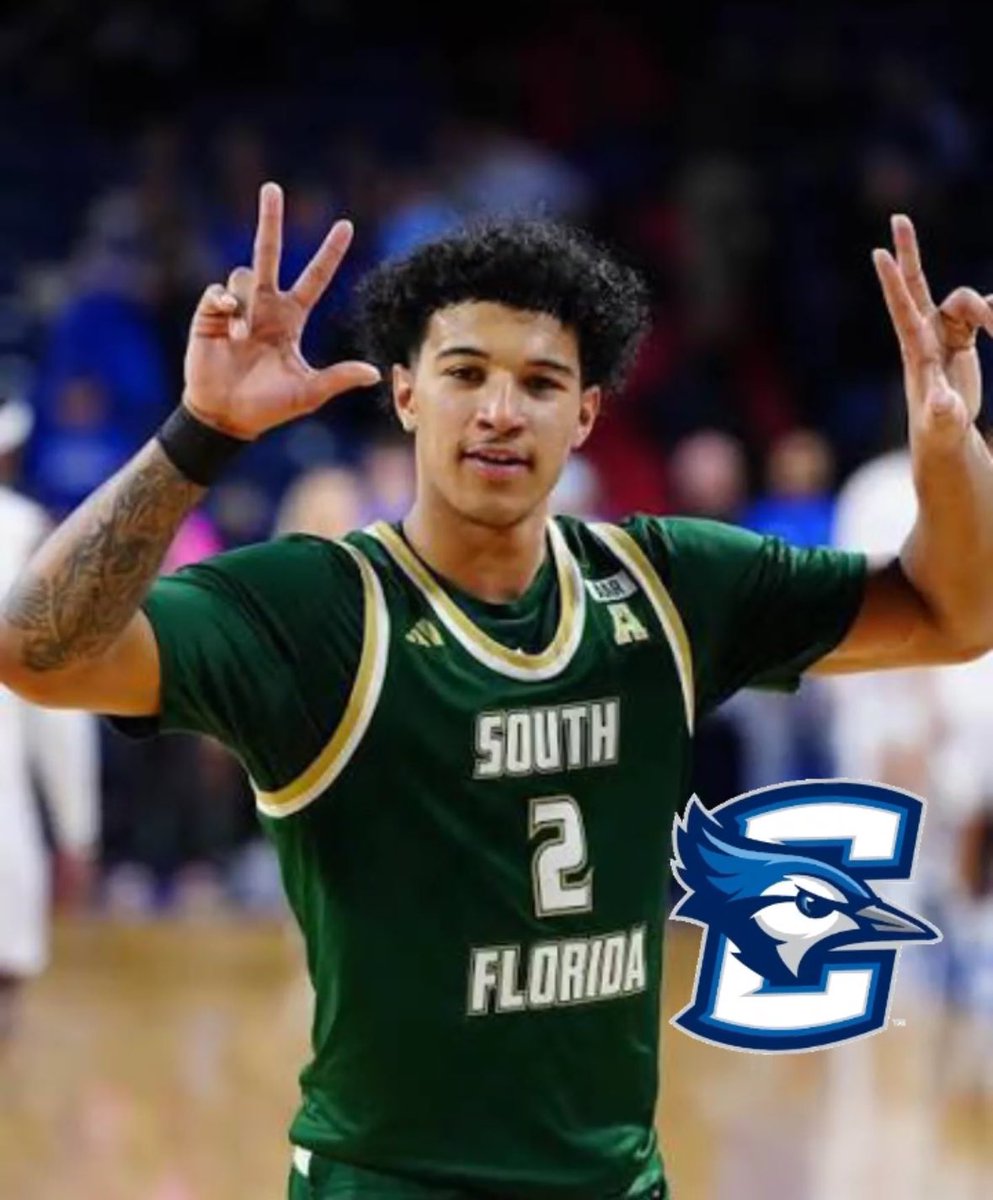 CreighTakes's tweet photo. BREAKING: Wes Enis has COMMITTED TO CREIGHTON🐦

The 6’2 South Florida transfer averaged 16.4 PPG this past year. High volume scorer. Huge pickup for Al Huss and Creighton. #RDJ🔵⚪️ https://t.co/5sDIpcIZWs