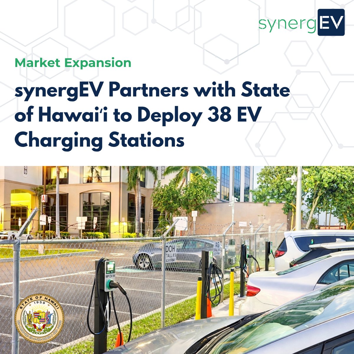 synergEV's tweet photo. 🌺 synergEV Expands to Hawaii. We’re proud to announce our partnership with the State of Hawaii to support the expansion of EV infrastructure and accelerate the transition to cleaner transportation.

🔗 Learn more: https://t.co/OlI4udhoyp

#synergEV #EVInfrastructure #Hawaii https://t.co/uVp6F4I84W
