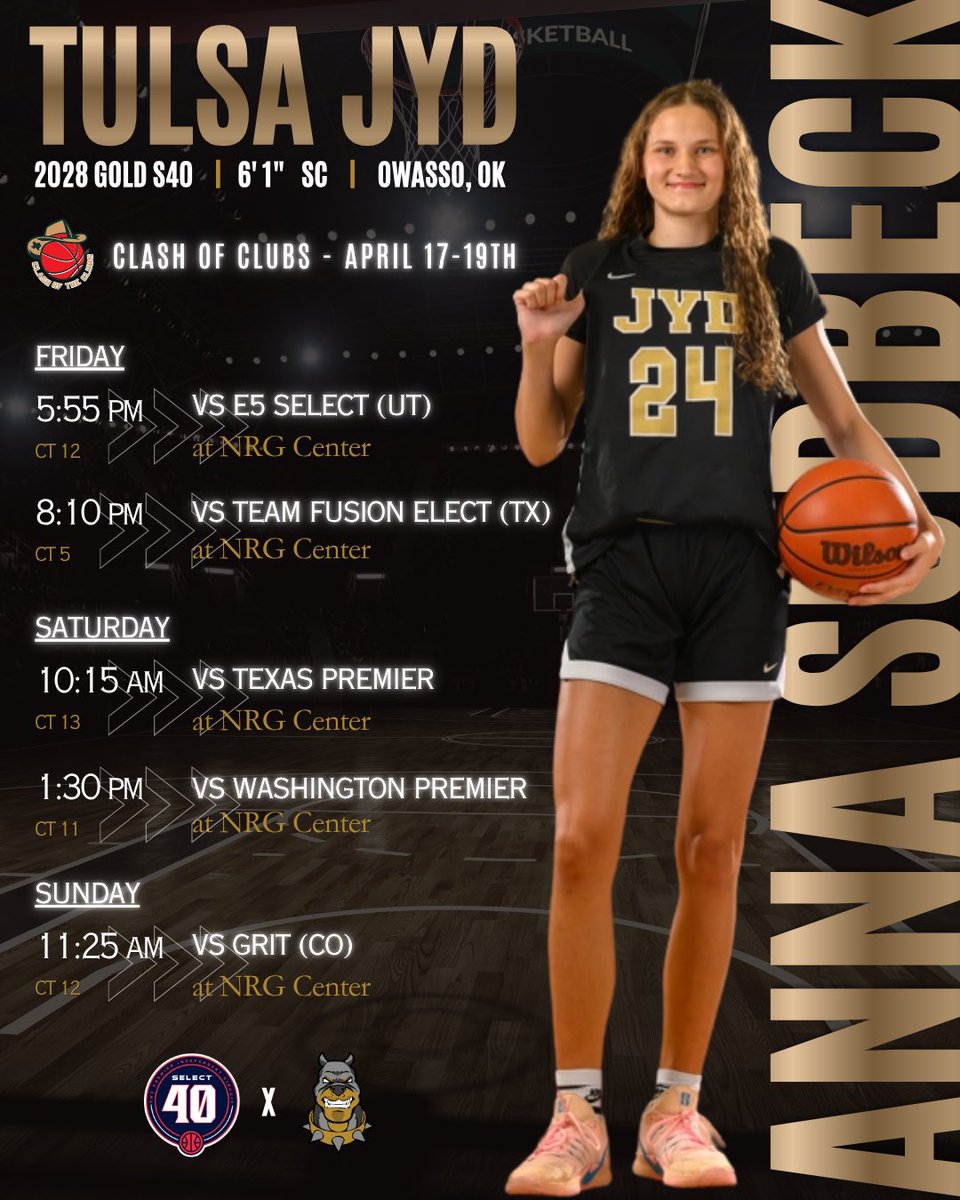 Anna_Sudbeck's tweet image. Here is this weekends schedule for Houston. Coaches if you have time we would love for you to come check us out. We are ready to take charge this weekend at The Clash of Clubs.
 #dawgseat #takecharge 

@BrooklynMiles05 @ElaHartman @MaceePruitt @AmeliaPrice23 @LBInhofe10