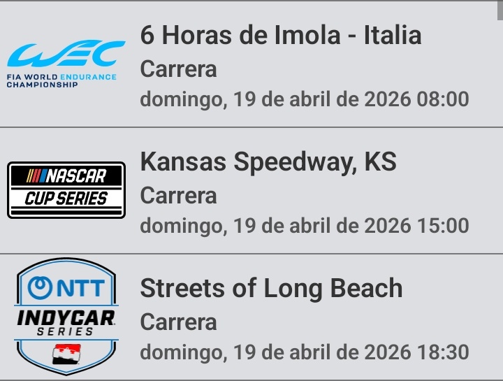 FantasyMotorAr's tweet photo. Fecha 13 del #FantasyMotor '26
5 (elecciones) + 1 Campeón 🏆 

Ganadores
TCP en Concepción 
TC en Concepción 
WEC en Imola
Nascar en Mandas
Indy en Long Beach
+
Campeón 2026 WEC 

Tiempo de Votar hasta el Viernes 17/4  23.59hs🇦🇷 https://t.co/Jwk2PYdaOq