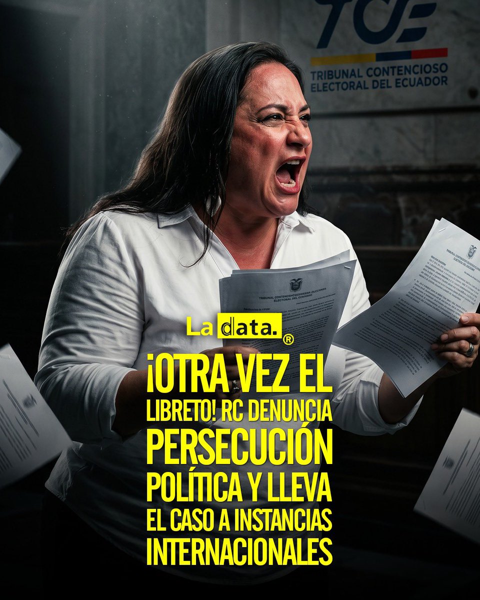 ladataec's tweet image. #Tendencia ¡Otra vez el libreto! RC denuncia persecución política y lleva el caso a instancias internacionales

El movimiento político Revolución Ciudadana (RC) volvió a denunciar ante el Tribunal Contencioso Electoral (TCE) presuntos actos de persecución política, en medio de