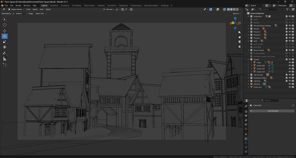 MJPaul01's tweet image. My new project, a medieval town-thing? 

This took me a week, I learned so much from this project, I tested so many things, some worked out! some didn't. My goal is to become a 3D Game Environment Artist, or Environment Artist in general.

#Blender #3DModeling #3DEnvironment
