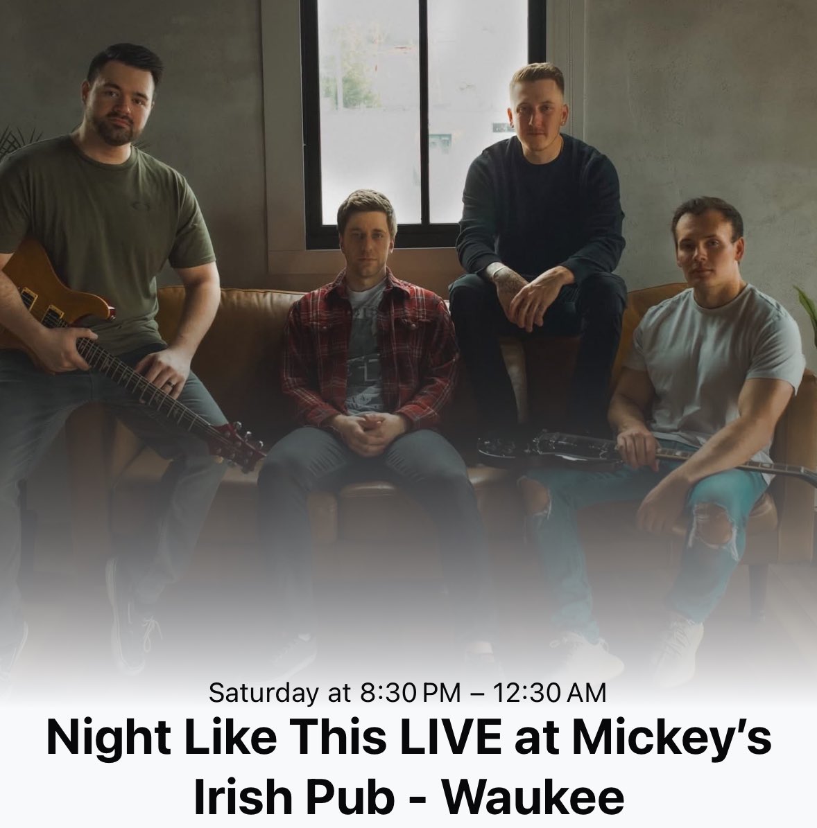 NLTBandOfficial's tweet photo. We have a show on Saturday night at @MickeysWaukee ! ☘️🍻 This is our last show until July so make sure to come out and party with us! 🤘🏻 #livemusic #MickeysIrishPub #Waukee https://t.co/jruMI8xxua