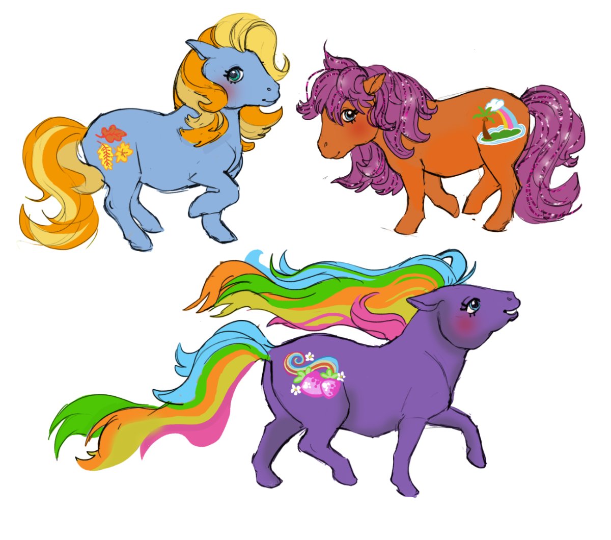 RavenstoneArt's tweet photo. A few doodles of my little pony from the 2000s!

#mylittlepony https://t.co/QK2uNa58IX