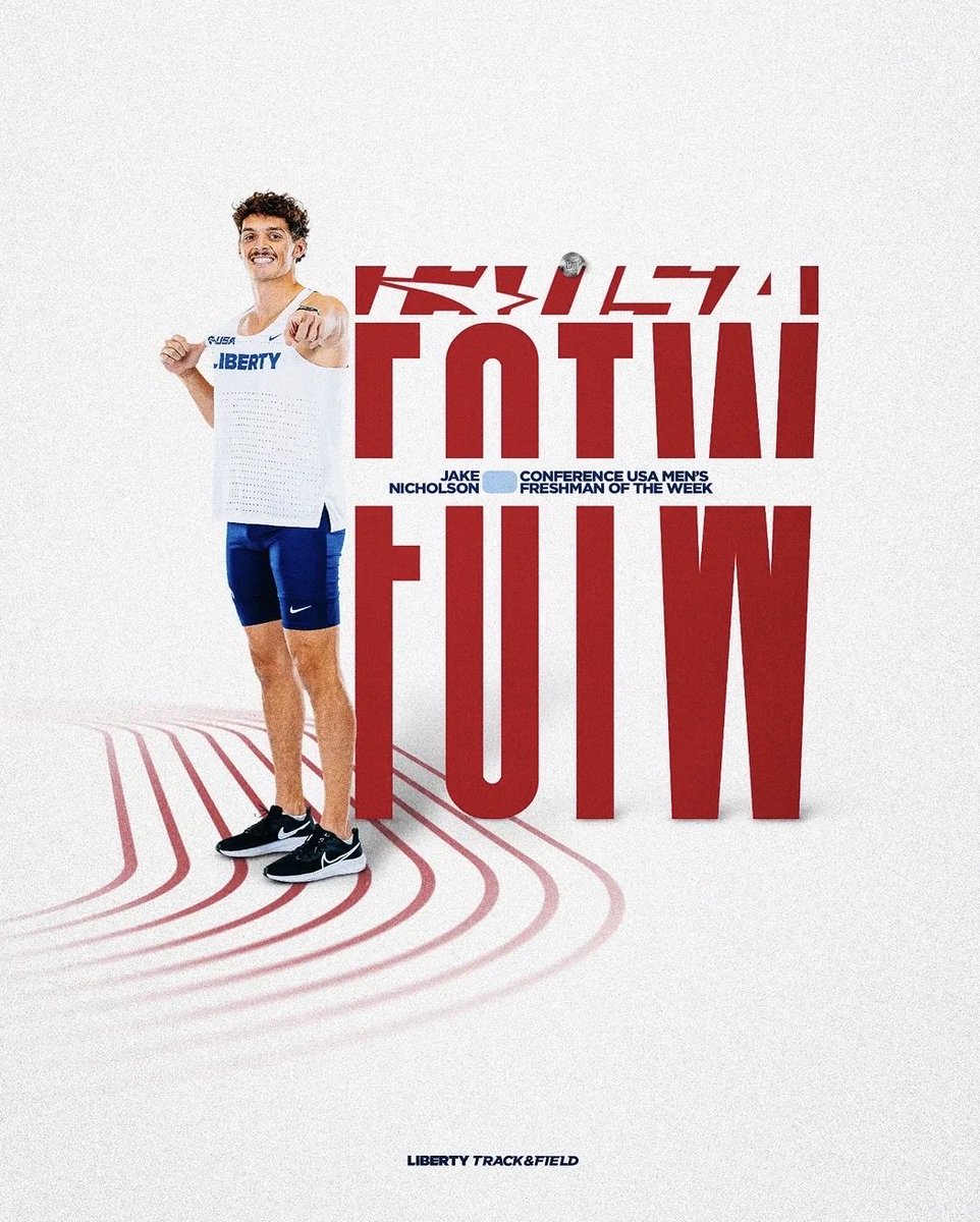 TCSLionFootball's tweet photo. ALUMNI UPDATE:

2024 @323Lions grad &amp; 3-Sport star Jake Nicholson is doing big things for Division I Liberty University’s Track program! After placing 2nd in the @ConferenceUSA Heptathlon, Jake scored 7,082 in his 1st Decathlon &amp; he was just named C-USA Freshman of the Week! https://t.co/hHFGFWodLw