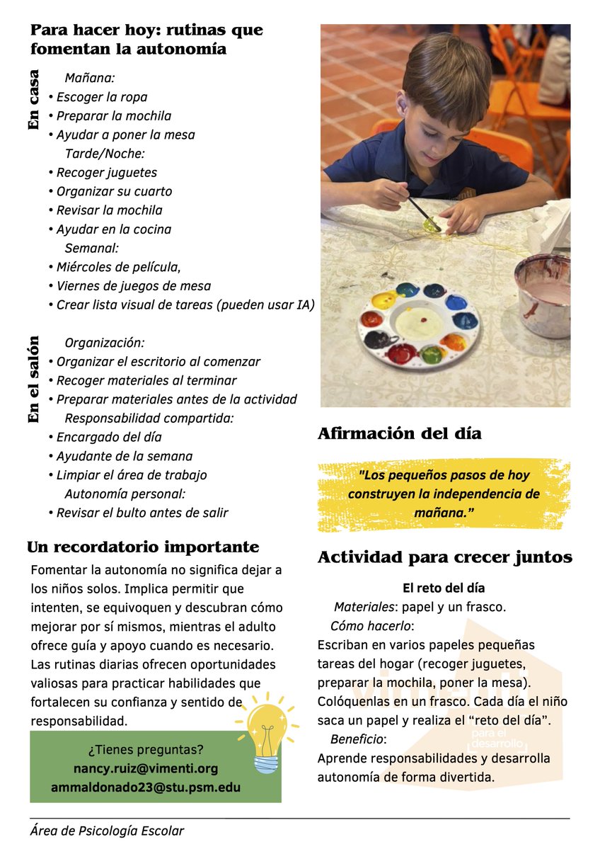 Continuamos la celebración de la #SemanaDeLaNiñezTemprana compartiendo con ustedes la tercera edición de nuestro boletín informativo Bienestar en Acción, desarrollado por el área de Psicología Escolar.
¡Sigamos creciendo juntos! 🌱

#ACUDENPR #ErradicarLaPobreza #2Gen