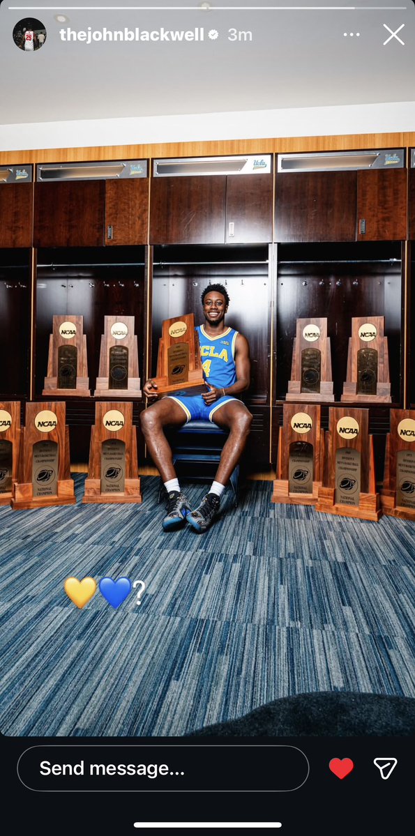 John Blackwell visit pic via his Instagram story 🐻