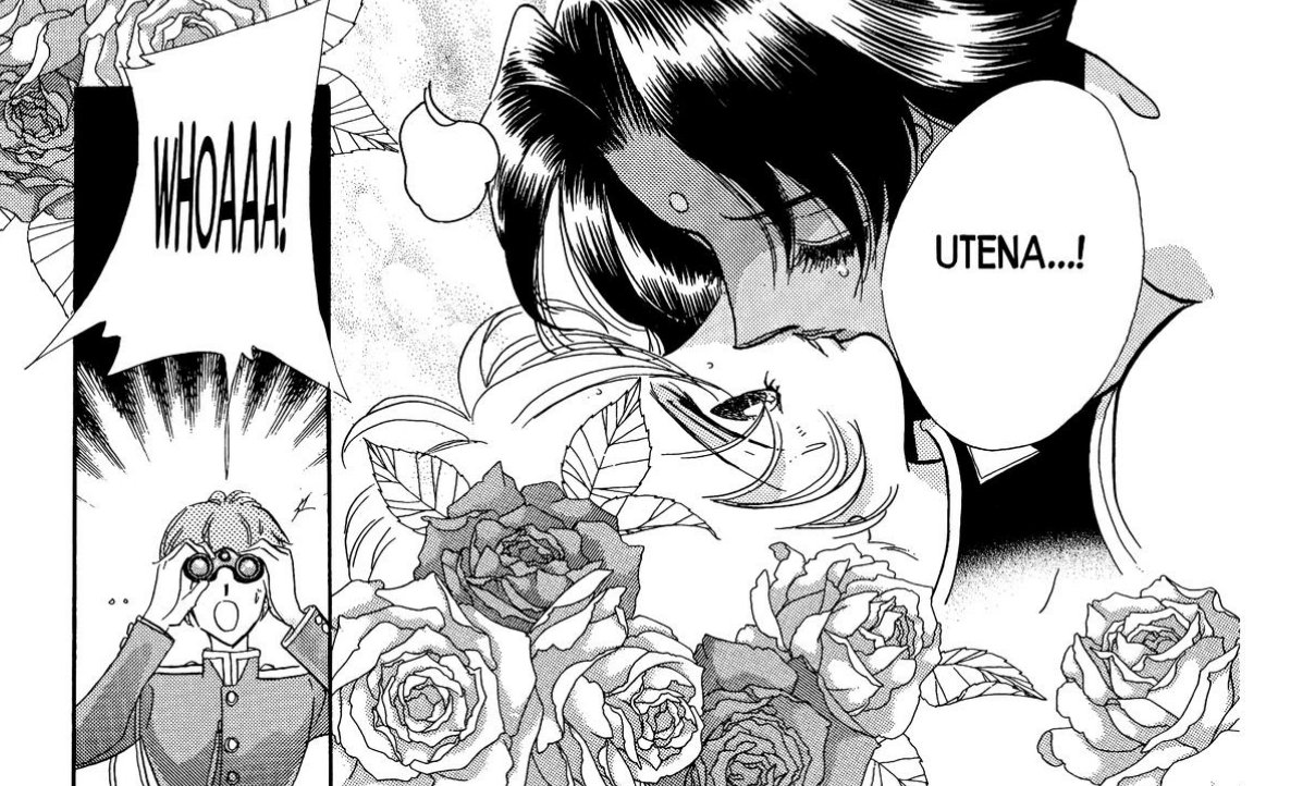 IC11O1's tweet photo. miki himedanshing out over anthy kissing utena https://t.co/EvsnzVJTab