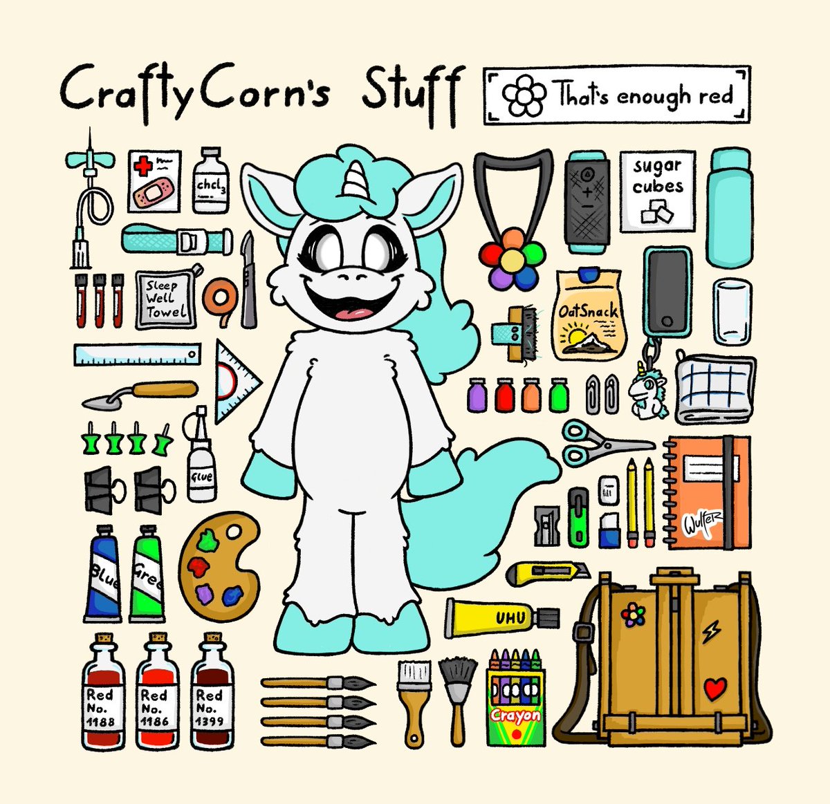 wulferthewolf's tweet image. Here for you, all four together, 
I still have to draw the rest.
XD
#dogday
#catnap
#craftycorn 
#hoppyhopscotch 
#smilingcritters