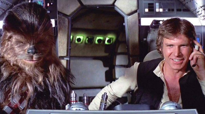 ElCineMeFascine's tweet image. Maravillosa pareja la que formaban #HanSolo y #Chewbacca en #StarWars.