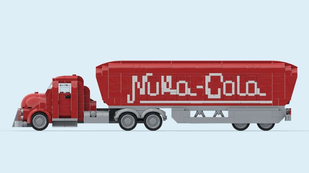 Rebrickable's tweet image. Fallout Brawn Truck - Nuka Cola Trailer Truck by Bricktopolis reb.li/m/258886?spot=… #lego #rebrickable #legomoc