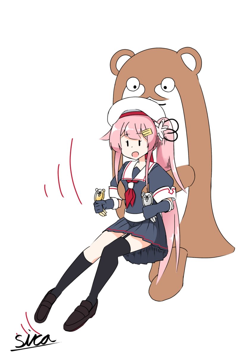 ボクカワウソ ,春雨(艦これ) 「#艦これ」|SIRA＠4コマ描いてるのイラスト