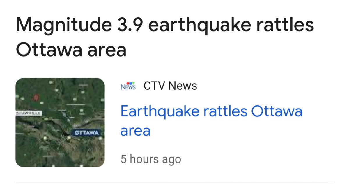 CanadianPenny1's tweet image. We had an earthquake today...I was very bothered ☺️ #Ottawa