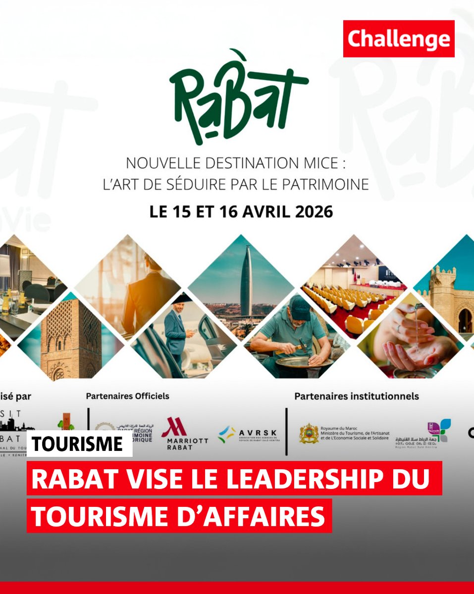 Challenge_ma's tweet image. Rabat accélère sur le tourisme d’affaires 💼
La capitale se positionne comme une destination MICE stratégique, misant sur ses infrastructures modernes
 👉 shorturl.at/YbDnr

#Rabat #MICE #TourismeDAffaires #BusinessTravel #EventIndustry #Maroc #Tourisme #Investissement