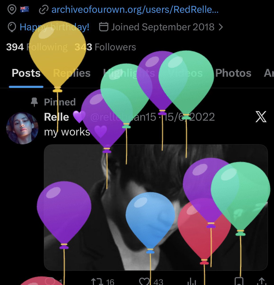 Relle 💜 tweet media