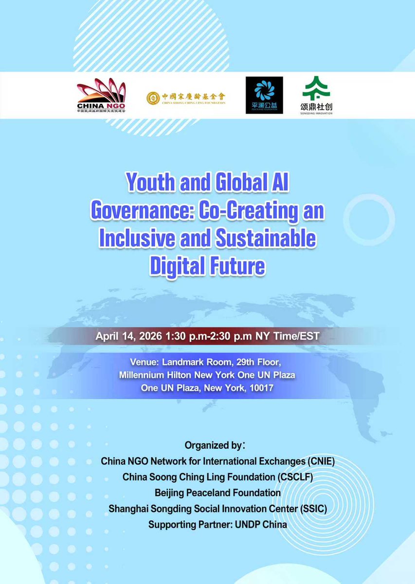HDRUNDP's tweet image. Want to learn about the impact of #AI and #DigitalTechnology on #youth? 🤖🌍 
 
At another #ECOSOCYouth side event today, “Youth and Global AI Governance: Co-Creating an Inclusive and Sustainable Digital Future,” @HDRUNDP’s Research Specialist @CLengfelder80 walked us through