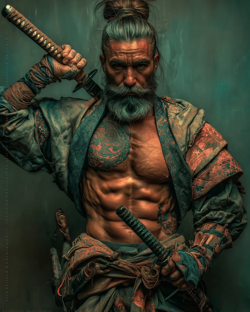 abuzaki1978's tweet image. Bearded samurai 🔥
drop your samurai art below ⚔️
#SamuraiArt #AIArt