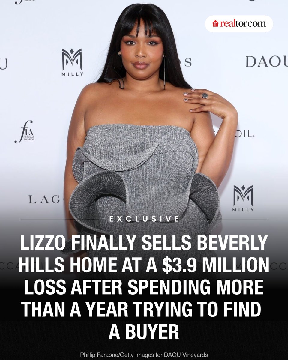 Lizzo has sold her Beverly Hills mansion for $11.15 million, taking a $3.9 million loss on the property she bought for $15 million four years ago. After listing it for $15.99 million in December 2024 and repeatedly cutting the price to $12.5 million, she ultimately accepted an