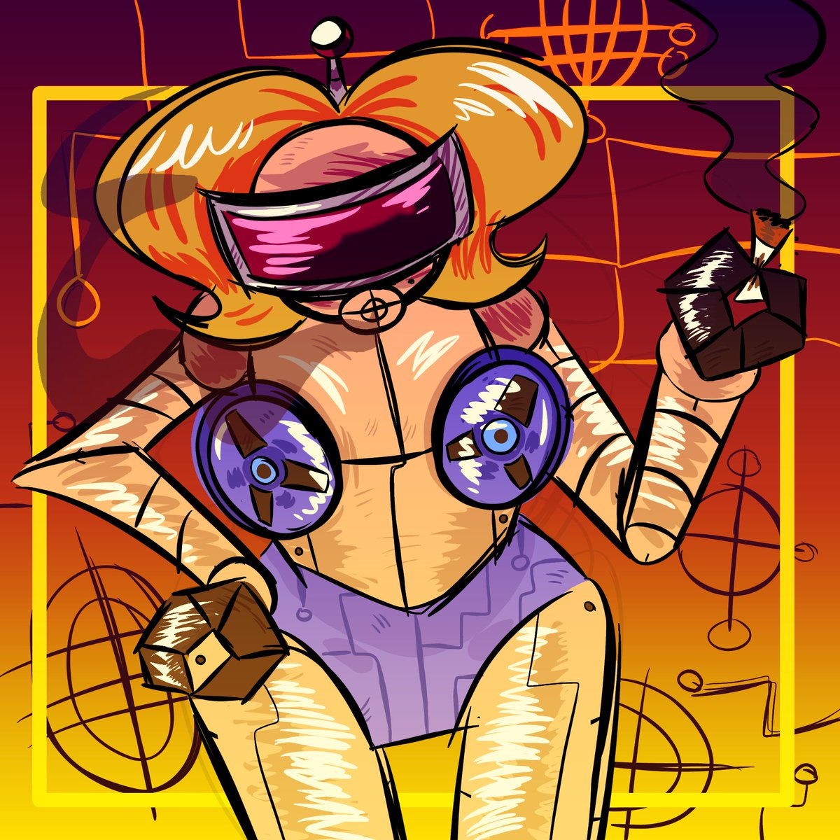 SleepPpyYy3X's tweet image. Oh she a hoochie!!!! Something I remember iHasCupquake said in one of her gameplays, anyway this is uuhh that one robot girl from jazzpunk I render any pieces I want atp, really proud of this drawing of her🥹🥹

#jazzpunk #fanart #art