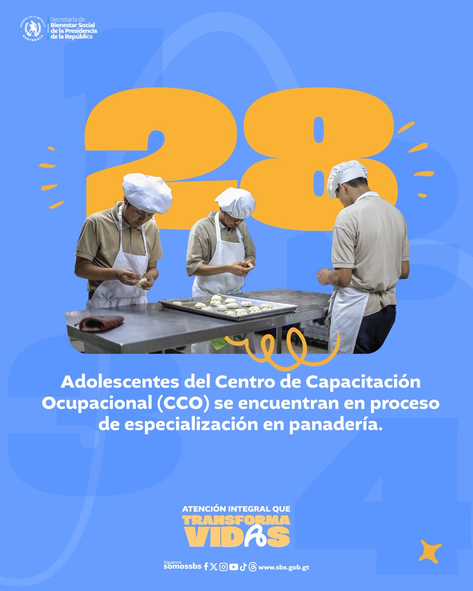 somossbs's tweet image. 🥐En el Centro de Capacitación Ocupacional (CCO), la panadería se convierte en una oportunidad para aprender, crear y fortalecer habilidades para la vida.

👩‍🍳 Con dedicación y esfuerzo, descubren todo lo que son capaces de lograr.

#CCO #SomosSBS #Inclusión #TransformandoVida