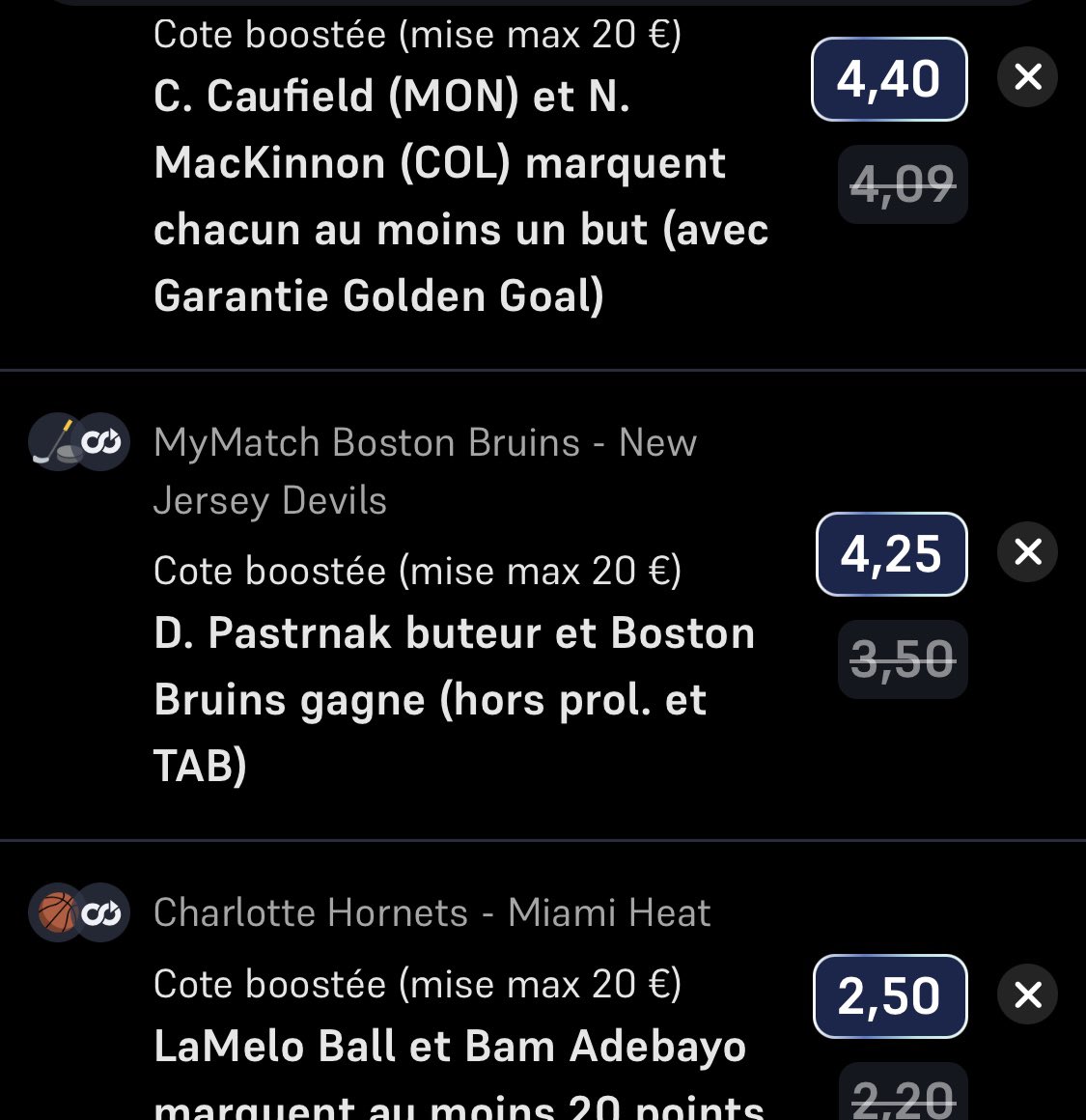 🔞🏒⚽️🇺🇸✨
🧘‍♂️🌟🌟🌟⏱️00H/05H30🔥🔝x2/x3/x4
🪵 Calleri, Vinicius, Palacios, Spinelli, Cauteruccio, Gimenez, Thaciano, Rodriguez, Son, B.Rodriguez <a href="/5096/">@5096</a> 
⛩️P1 Vegetti/Guiterez 1.76 
🔁/🩷~☘️ #TeamParieur #NHL
winamax.link/dNLly