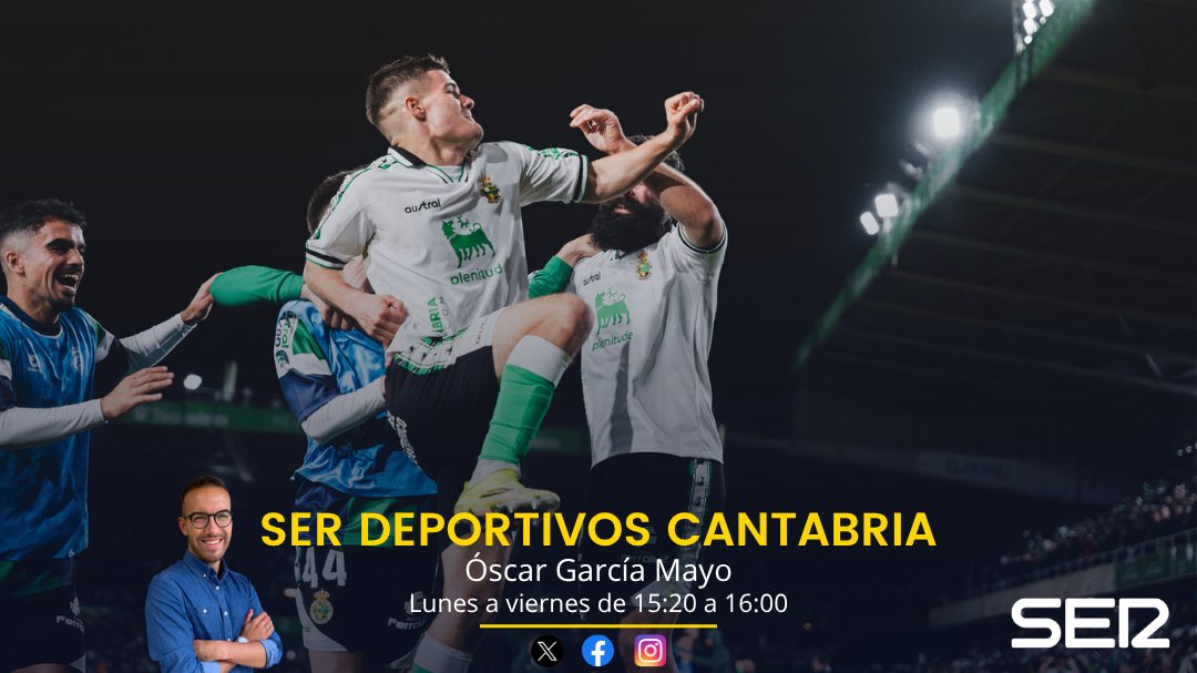 SER_Cantabria's tweet photo. 📻 @SERDeportivos Cantabria (14/4/26) con @OskarGarcia16
🎧 https://t.co/uH600WuR9i
🟢 Actualidad del @realracingclub con @koragj
🎙 Declaraciones de Peio Canales
📲 #ElPostpartido @RGongoraSER (SER Almería)
🤾🏽♂️ @SERVANDOREVUELT (@bmSinfin) https://t.co/9BF3fhmxiI