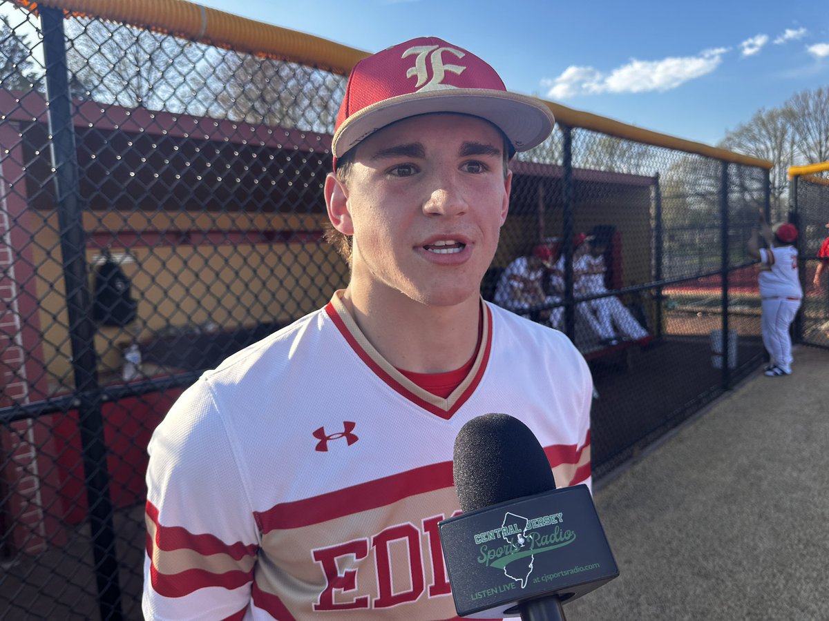 CJSportsRadio's tweet photo. NO-NO for MUPRHY!  @connor2murphy throws a complete game, 13 K no-hitter in a 4-0 win over @SaintJoesMetBB!   Story later on https://t.co/ElzIoGkxrS with reax presented by @PlexatMetuchen! https://t.co/apJ4UckRSB