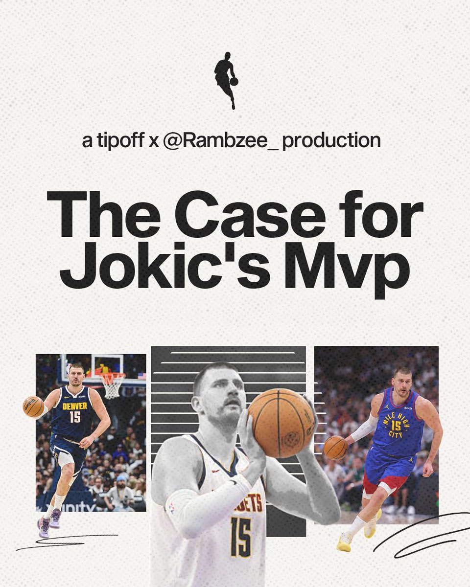 The Case for Jokic's MVP 🏀🃏🇷🇸

(A thread)

In collaboration with <a href="/Rambzee_/">Caleb</a>
