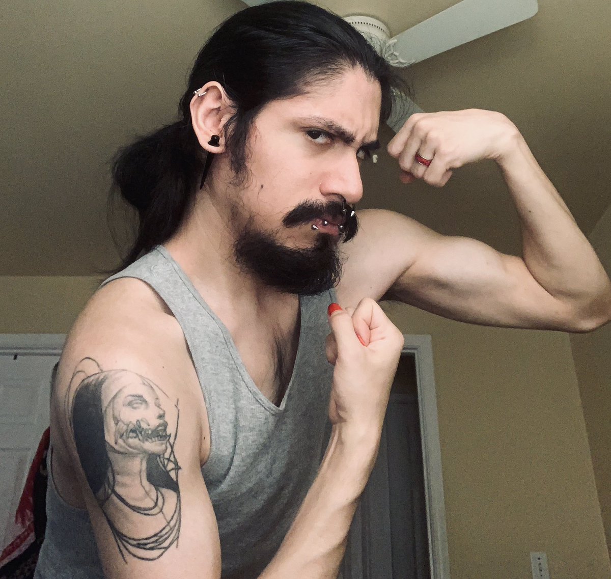 Goth Stoner Dilf Hunter Demon tweet media