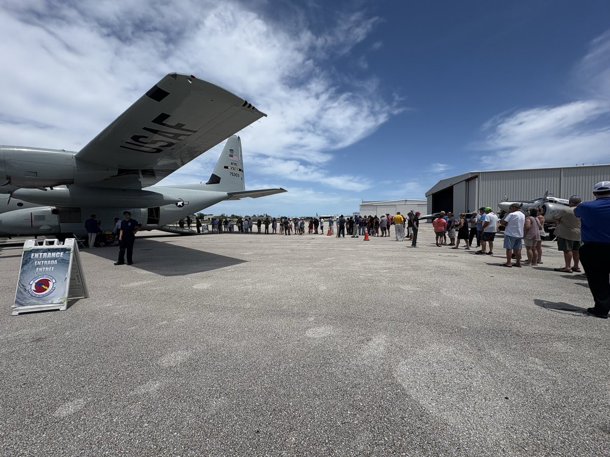 53rdWRS's tweet photo. Marathon, Florida—you showed up! 🌴✈️

Thank you to everyone who came out to Marathon Aviation today to meet the crew, tour the aircraft, and learn about our mission. We loved connecting with you and sharing what we do.

Stay tuned to see where the 53rd heads next on the Caribbean Hurricane Awareness Tour!

#weatherready