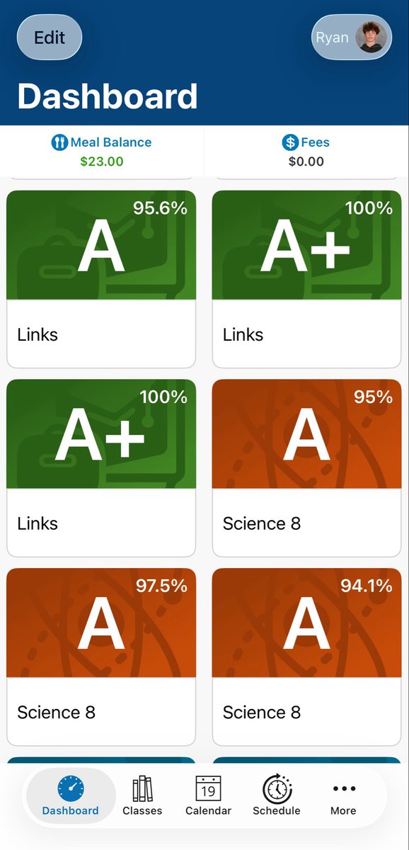 RyanJohnsonQB's tweet photo. Here’s my report card from first 3 trimesters so far. Gotta be great on the field AND even better in the classroom!

           STUDENT-ATHLETE😤‼️

               @OkemosWolvesFB 
               @EScottEmuakpor1 
               @Coach_Javi1 https://t.co/hjdOf0uqtE