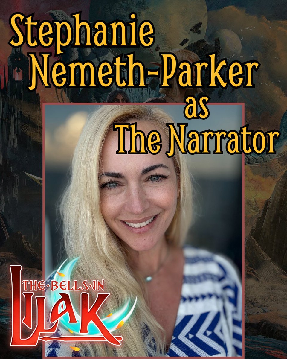 With countless audiobooks, dramas and even a few video games under her belt, Stephanie brings the entire Bells in Lilak universe together as the Narrator! Her incredible voice will guide you through this epic journey and bring every scene and moment to cinematic life. Get