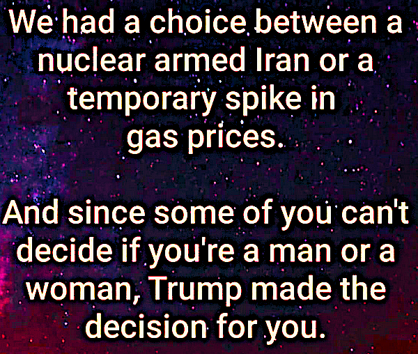 PATRIOTS... I STILL CAN'T BELIEVE HOW ANYONE OPPOSED TRUMP'S ACTION TO KEEP THE HOMICIDAL INSANE IRANIAN MUSLIMS FROM DEVELOPING NUCLEAR WEAPONS!!!!!!!!!!!!!!!!