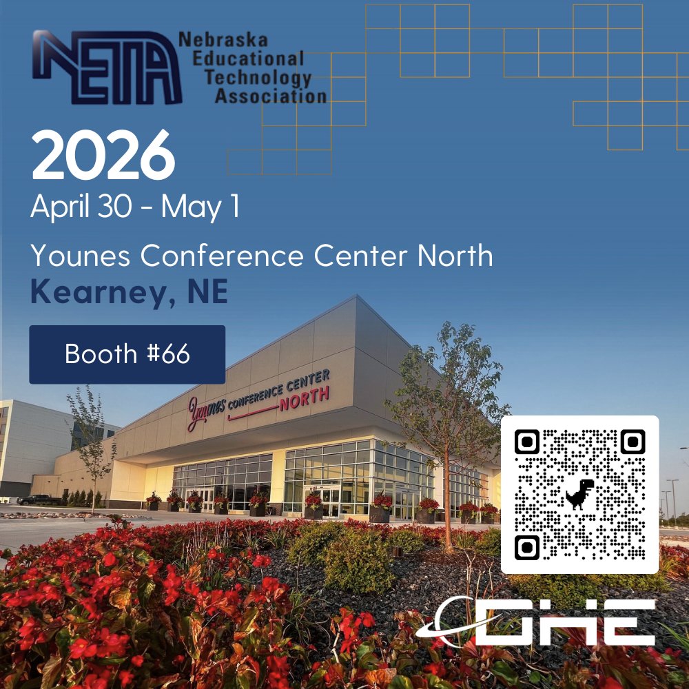 DHECOMP's tweet photo. NETA 2026 is two weeks away. Find DHE at Booth 66 in Kearney, NE on April 30 and May 1. Come talk about device management, security, AI, and CTE tech with our team.

More info: https://t.co/vwyMwQ8R4f

#NETA2026 #EdTech #K12Education https://t.co/iLdldraztL