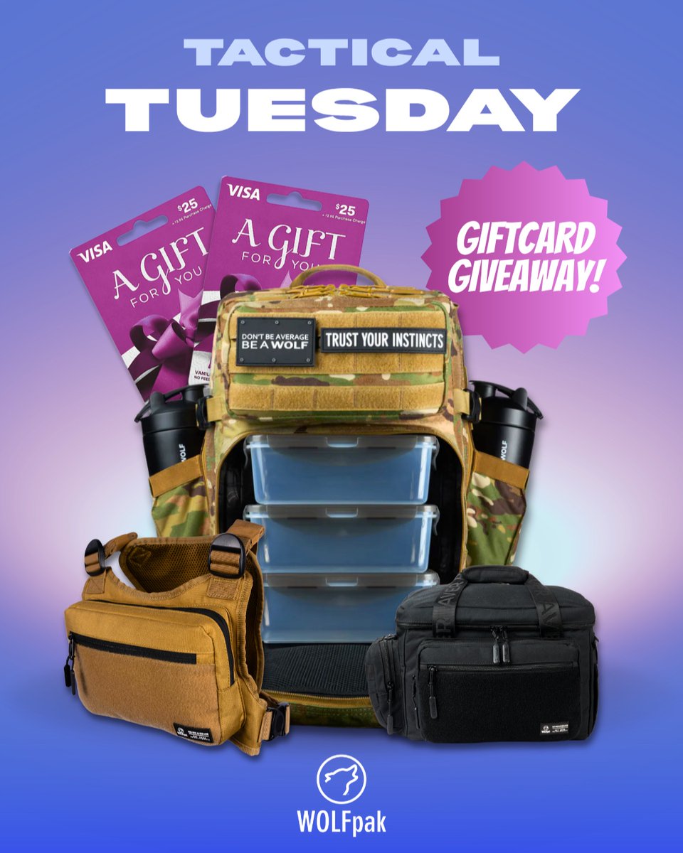 WOLFpaktrust's tweet image. Whatnot LIVE 🖥️🌟 | TODAY @ 4PM PT

It's Tactical Tuesday! 🪖 Gear up with us! 

Bookmark the live here ➡️ whatnot.com/s/hC6oHIgq

#wolfpak #whatnot #auction