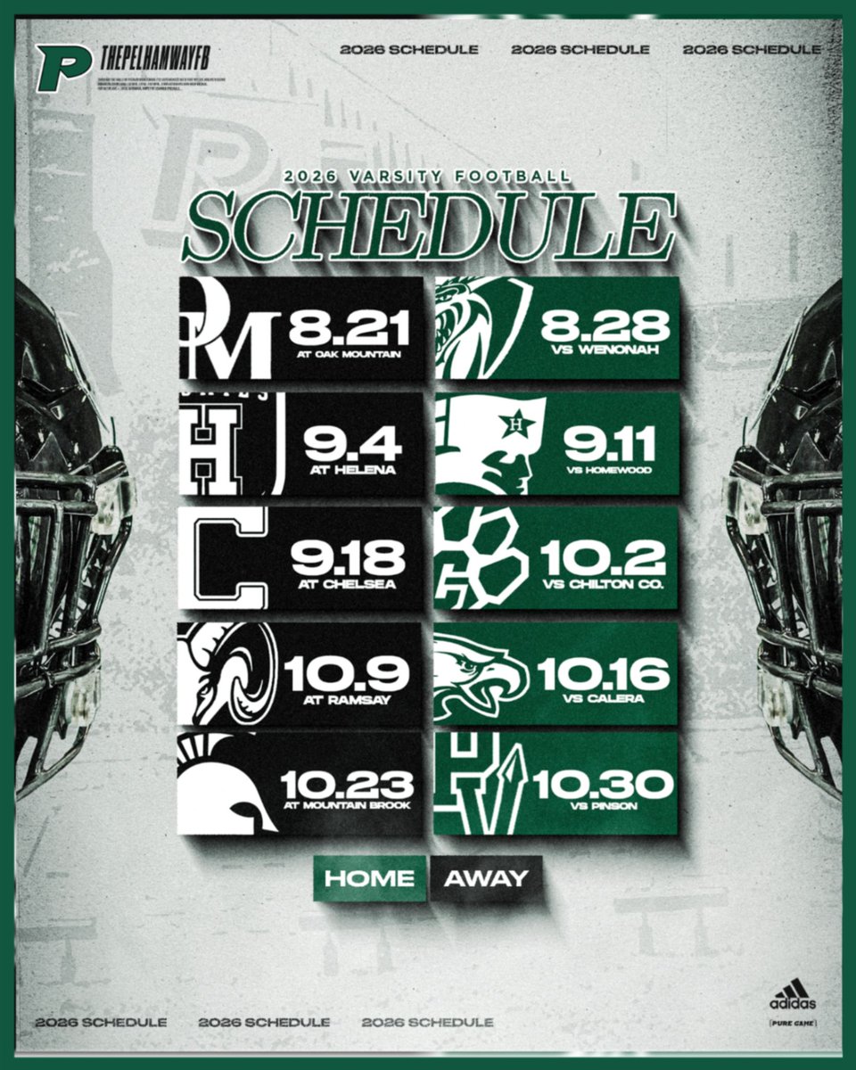 ThePelhamWayFB's tweet image. 2026 Season Schedule is out!
#ThePelhamWayFB

@ThePelhamWayAD
@stutchtone
@PelhamSchools
@ThePelhamWaySUP
@ThePelhamWayASU