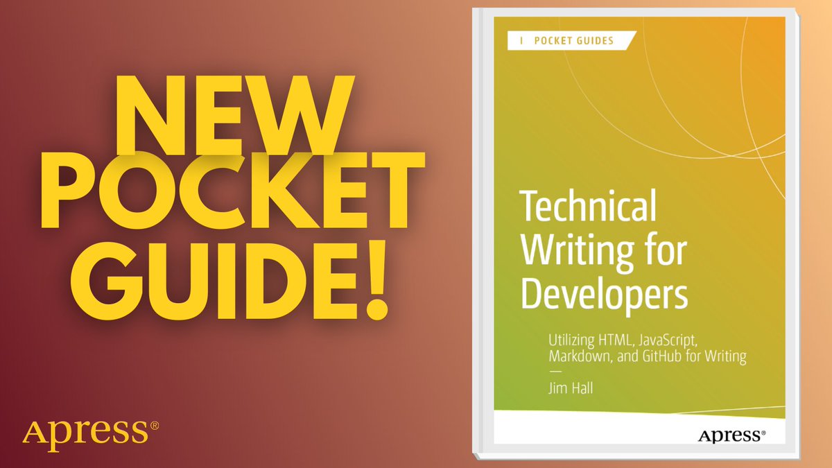 Apress's tweet image. Struggling to turn technical concepts into clear docs? 📚✨ Explore practical, hands‑on examples using Markdown, HTML &amp;amp; JavaScript—plus best practices for using #GitHub to manage and version your #documentation like real code. #WebDev #TechWriting

🔗 ow.ly/1bBe50Yqu5z