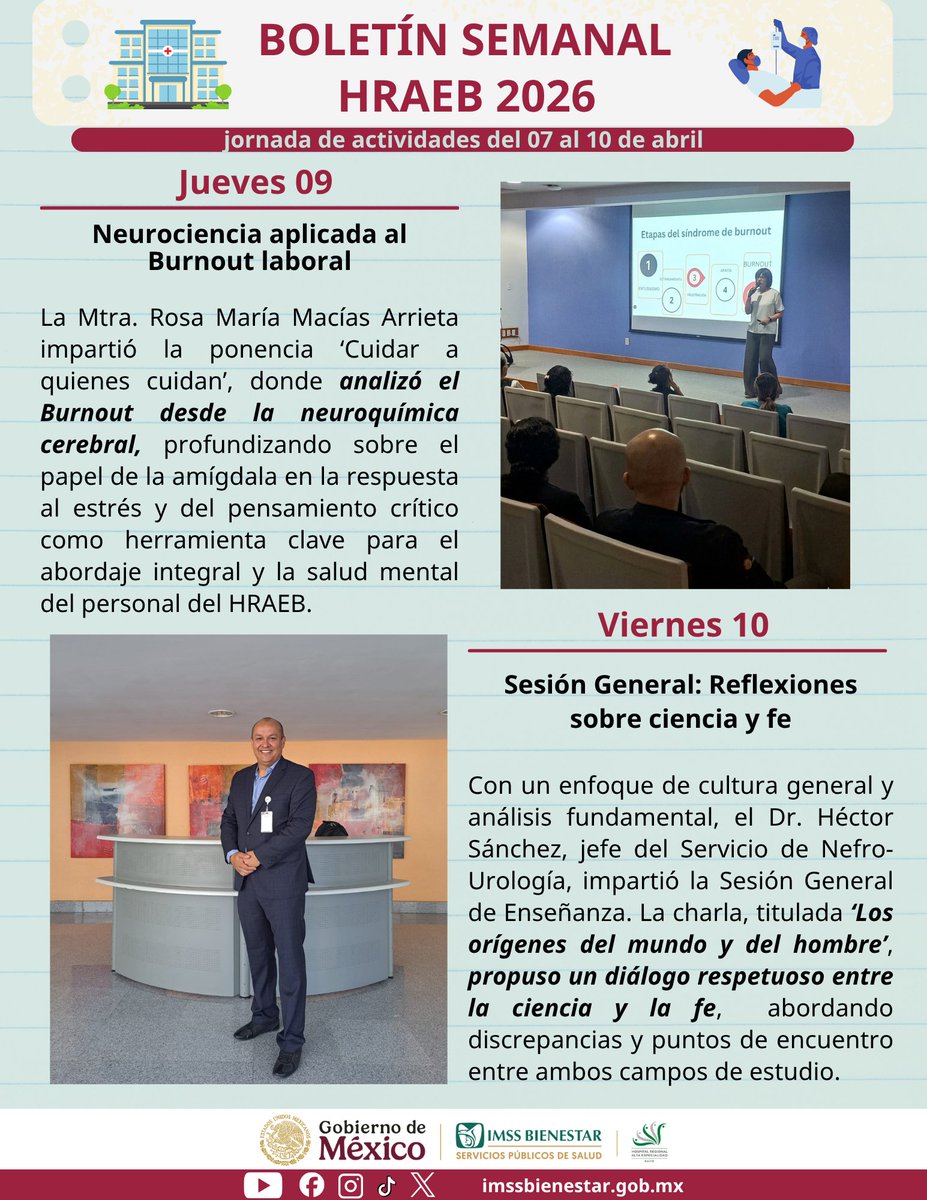 BajioHrae's tweet photo. Boletín semanal #HRAEB 🏥 https://t.co/ehs2Gl4px6