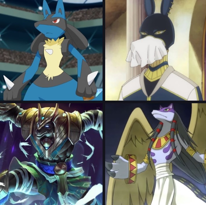 Characters based on Anubis
