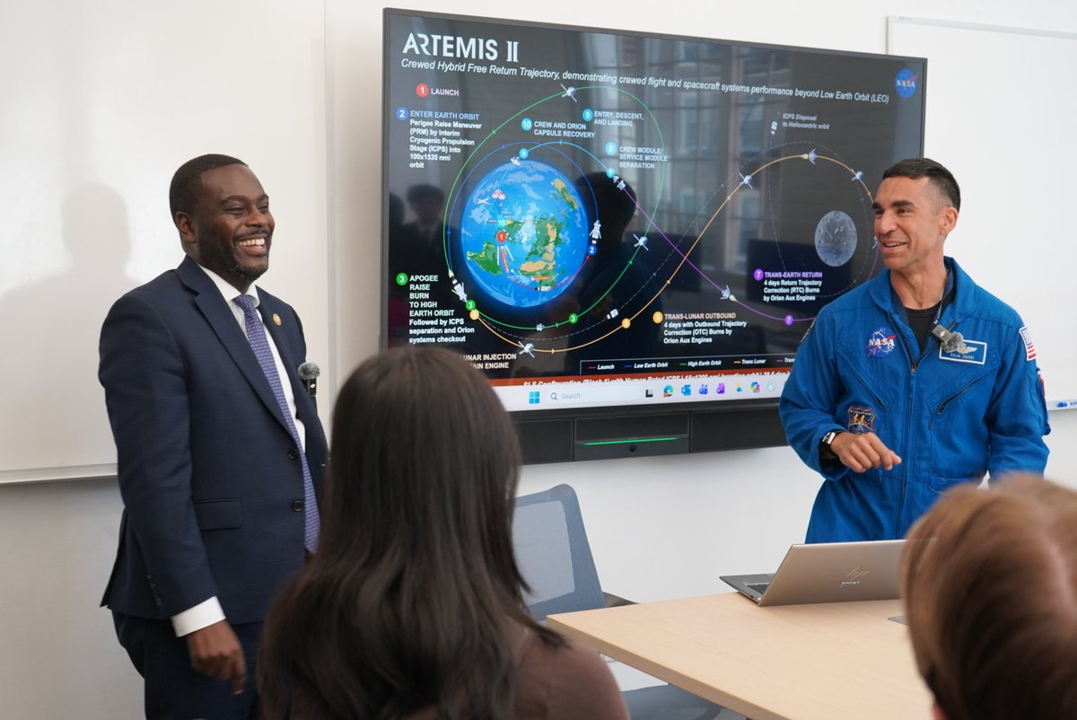RepGabeAmo's tweet photo. Inspired by the discussion @NASA Astronaut @Astro_Raja held with @BrownUniversity Planetary Education and Outreach Center students working at the cutting edge of planetary science.

The sky’s the limit! I cannot wait to see where they explore and what they discover next.🛰️🌌 https://t.co/4CuZfxcHIP