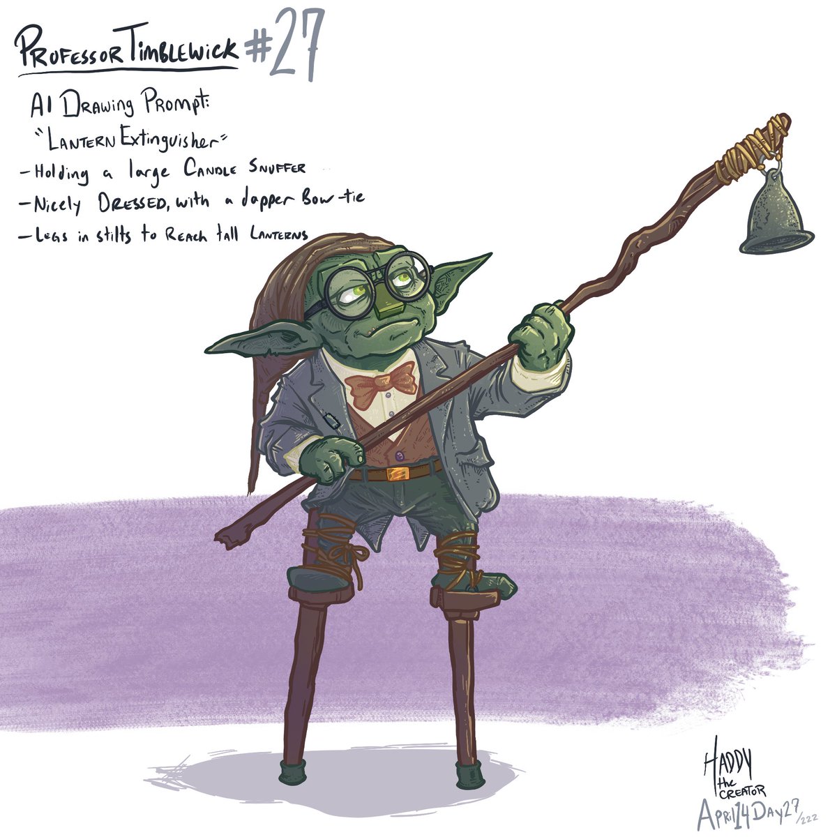 TheHaddy's tweet image. He doesn’t bring the light.

He knows when it’s time  
to let it go.

27/222 #lettinggo #presence #characterdesign