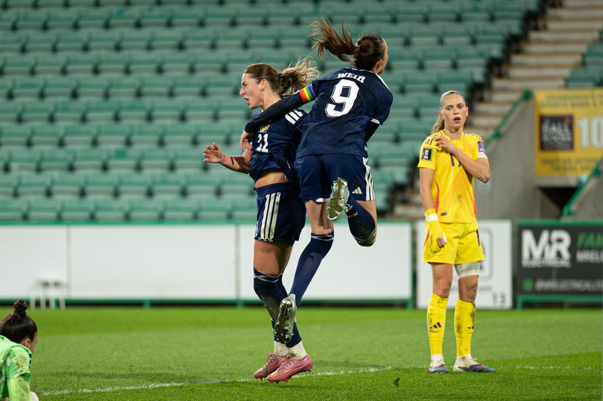 HibernianWomen's tweet photo. 👊 @KathleenMcGove1 with her sixth goal in seven caps for Scotland!

📸 @BenS_Media / @RubyAdamPhoto https://t.co/lY80tuVRIZ
