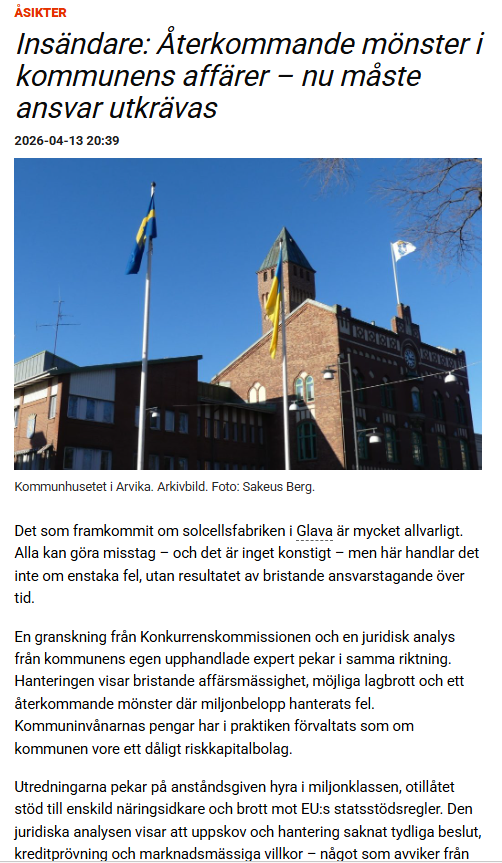 Arvikapartiet tweet media