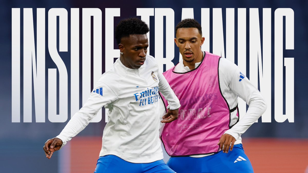 ⚡ Final training session ahead of Bayern: ✅
💪  ¡Último entrenamiento antes del partido contra el Bayern!
🔗 play.realmadrid.com/interstitial/9…
<a href="/MadridXtra/">Madrid Xtra</a> <a href="/realmadrid/">Real Madrid C.F.</a> <a href="/realmadriden/">Real Madrid C.F. 🇬🇧🇺🇸</a> <a href="/RMadridInfo/">Real Madrid Info ³⁶</a> <a href="/RealMadridXtra/">Real Madrid Xtra</a> <a href="/realmadridpt/">Real Madrid C.F. 🇧🇷🇵🇹</a>