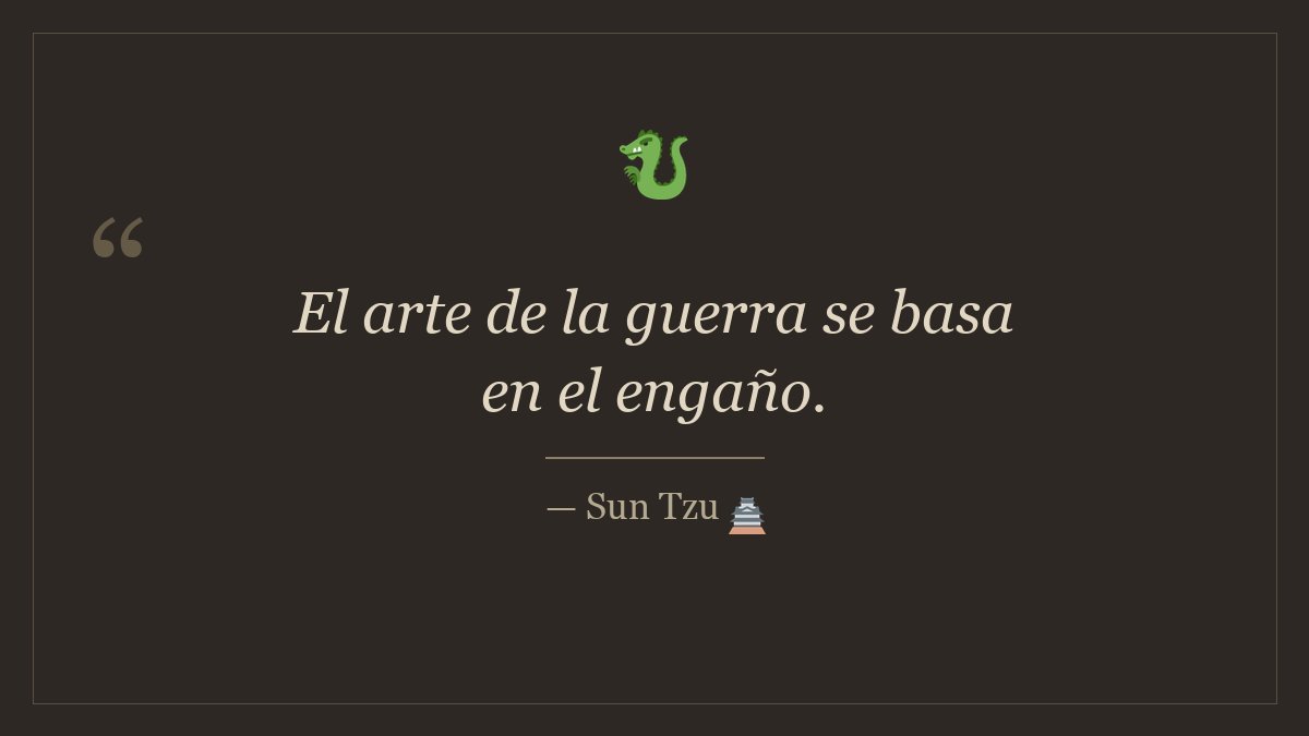 ⚔️ #SunTzu #ArteDeLaGuerra