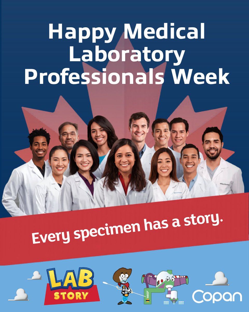 CopanUSA's tweet photo. Happy Medical Laboratory Professionals Week to our incredible partners across Canada! 

To our Canadian lab partners: thank you for everything you do for your patients, your teams, and your communities.

https://t.co/ykV7b591FH

#MedLabWeek #LabWeek2026 #LaboratoryProfessionals https://t.co/VOmDUna8o9