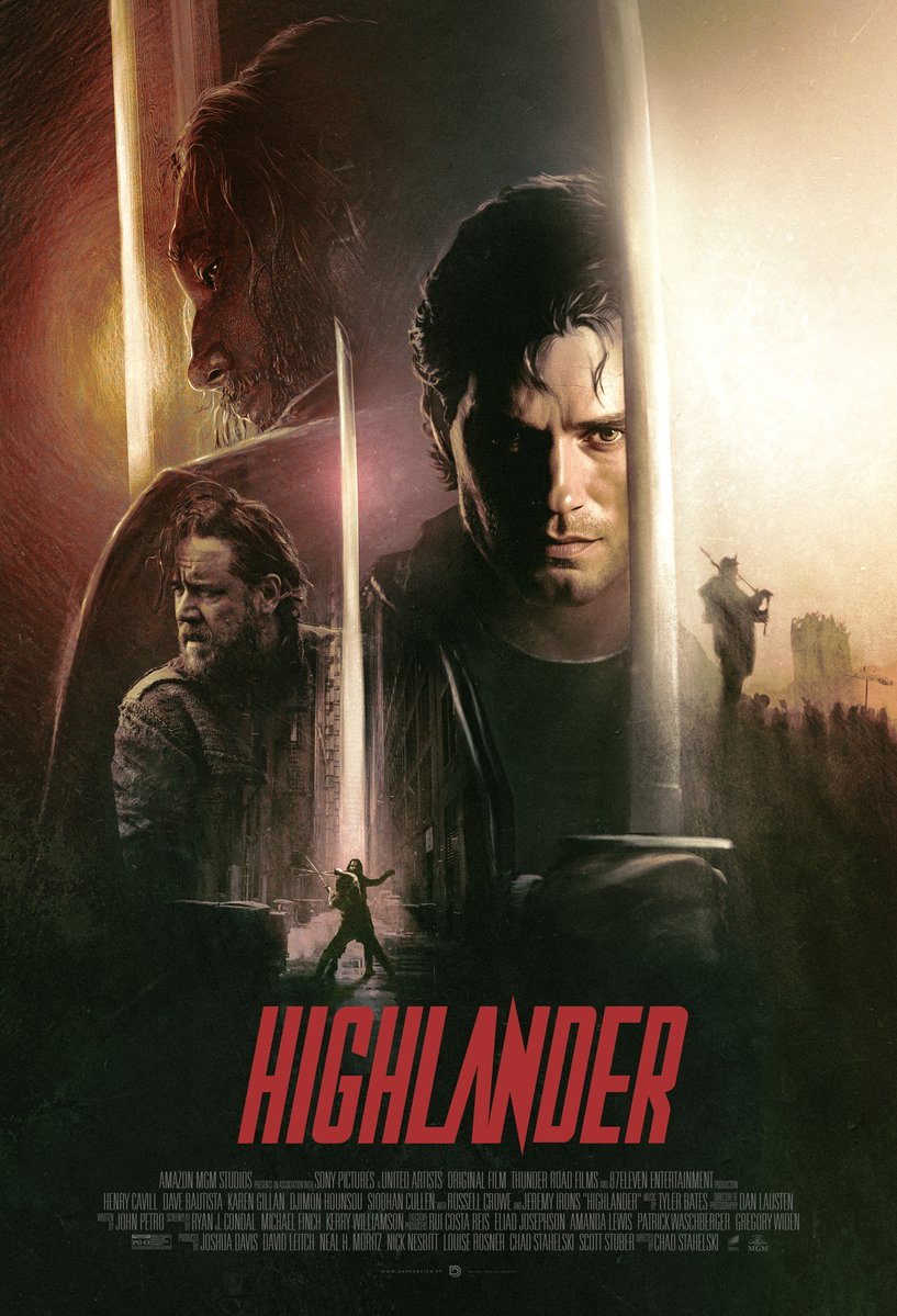 nunosarnadas's tweet image. It's #portfolioday and I decided to mark the occasion by releasing my newest tribute poster, this time to the "Highlander" reboot starring Henry Cavill. #highlander #posterdesign